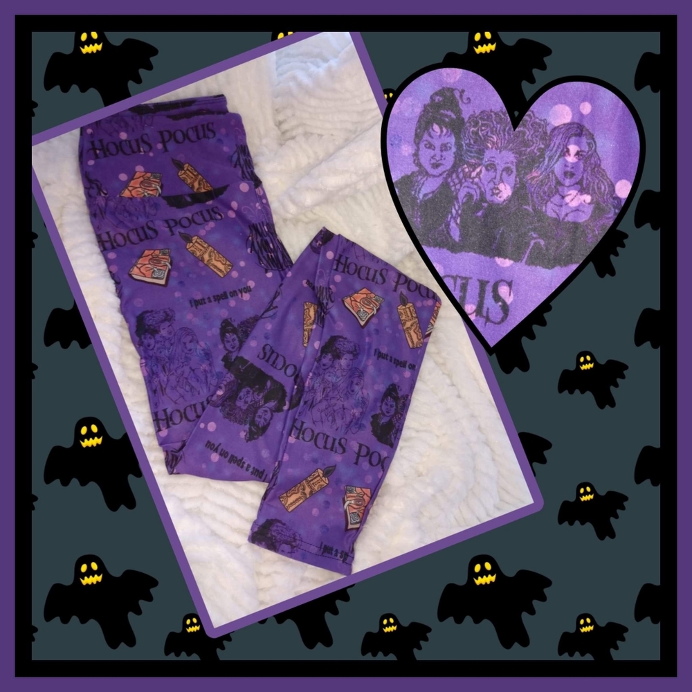 Tween Hocus Pocus custom designed leggings!